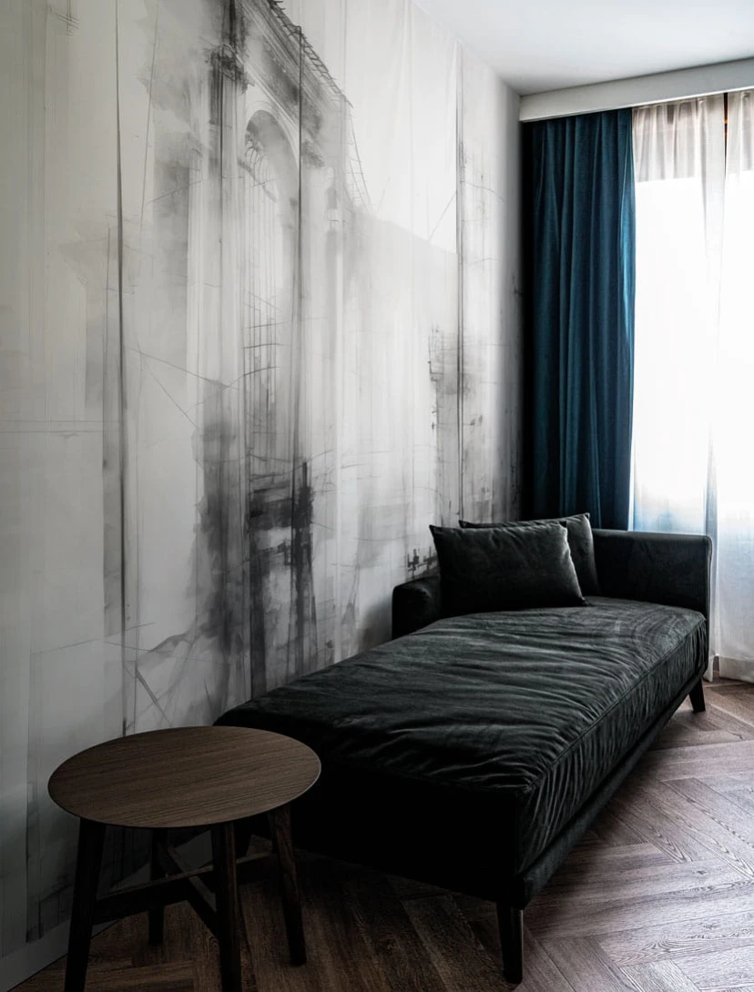 London Art 24031 1 Exclusive Wallpaper 24 Work in progress - mural w architektoniczny motyw