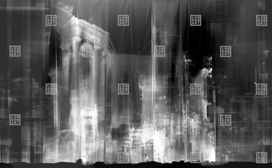 London Art 24031 2 Exclusive Wallpaper 24 Work in progress - mural w architektoniczny motyw