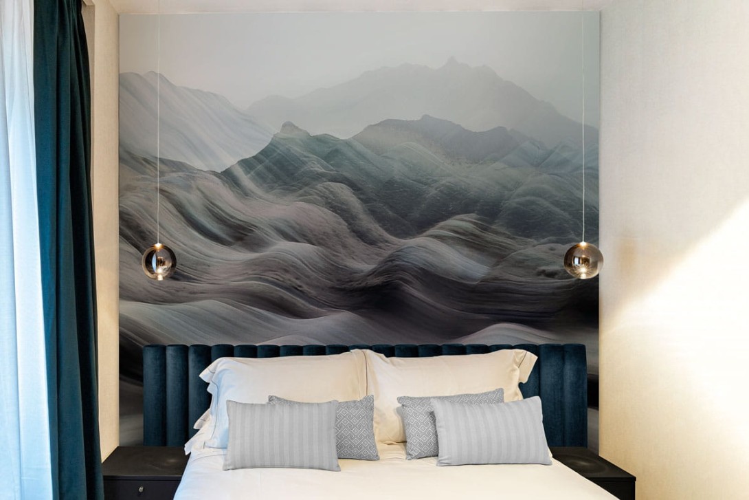 London Art 24030 2 Exclusive Wallpaper 24 Rainbow mountain - mural w góry