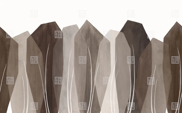 London Art 24043 1 Exclusive Wallpaper 24 Seasons - mural w geometryczne drzewa