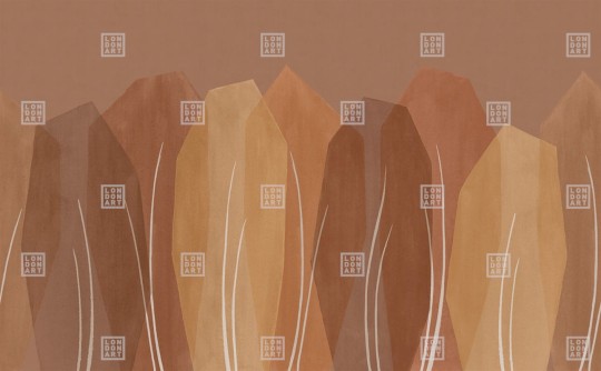 London Art 24043 3 Exclusive Wallpaper 24 Seasons - mural w geometryczne drzewa