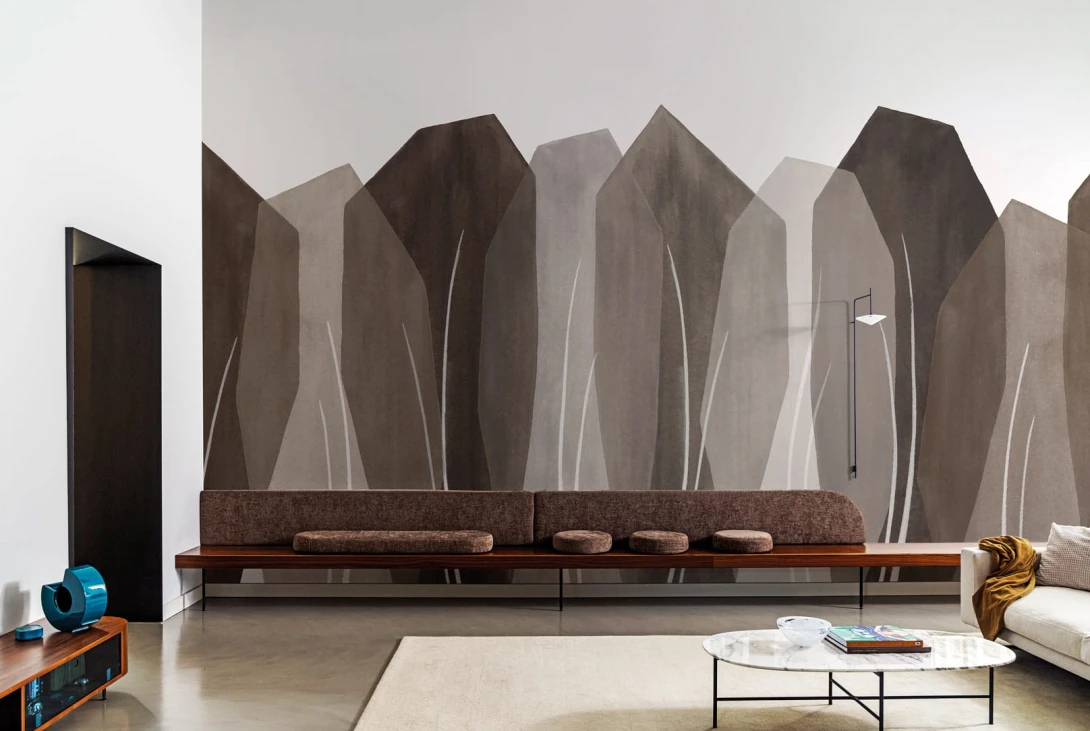 London Art 24043 3 Exclusive Wallpaper 24 Seasons - mural w geometryczne drzewa