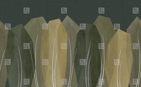 London Art 24043 4 Exclusive Wallpaper 24 Seasons - mural w geometryczne drzewa