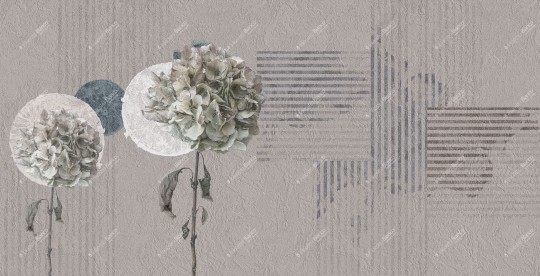 Inkiostro Bianco INKLAII2402 Travelogue Mirabilis - mural w roślinny motyw