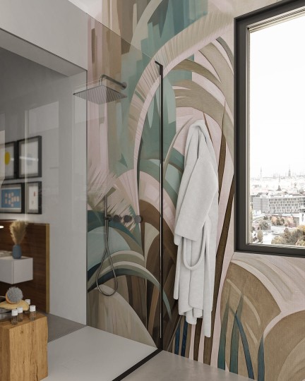 Inkiostro Bianco INKASOI2401 Travelogue Shore - mural w roślinny motyw