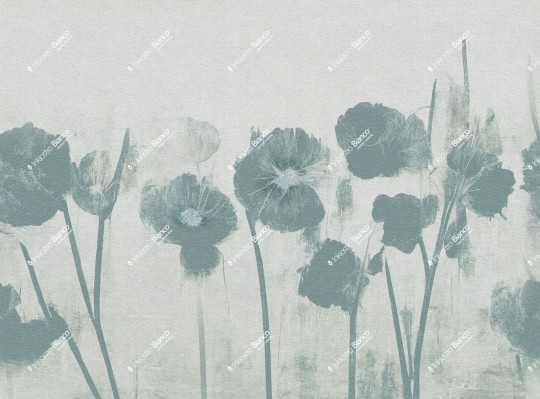 Inkiostro Bianco INKCATO2401 White Paper Soft - mural w kwiaty