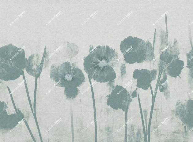 Inkiostro Bianco INKCATO2401 White Paper Soft - mural w kwiaty