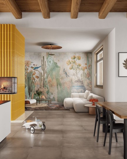 Inkiostro Bianco INKEGLC2401 White Paper I’m Not A Wallpaper - mural w roślinny motyw