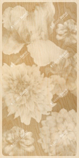 Inkiostro Bianco INKLKNR24C1M1LD White Paper Mayflowers - panel w roślinny wzór