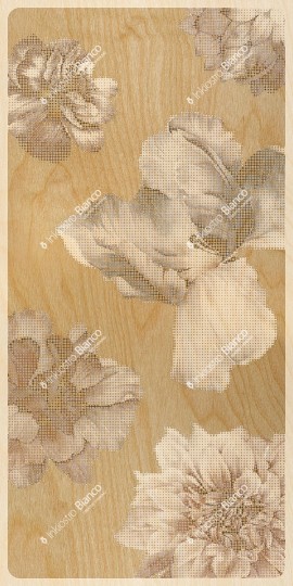 Inkiostro Bianco INKLKNR24C2M3LD White Paper Mayflowers - panel w roślinny wzór