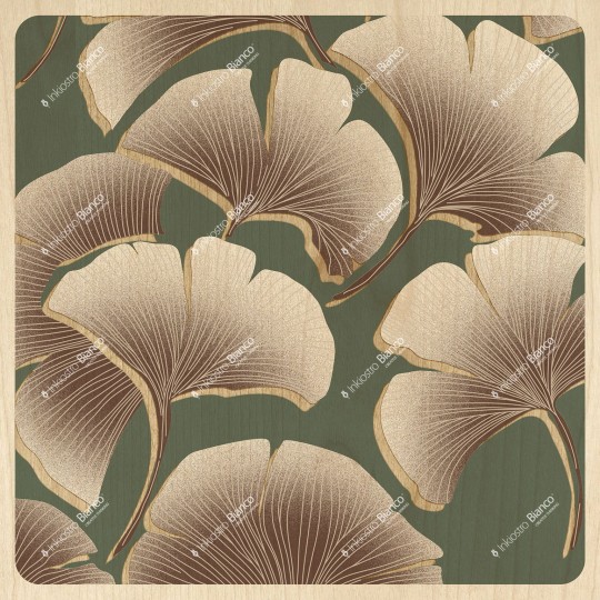 Inkiostro Bianco INKANOE24C2M2LD White Paper Biloba - panel w roślinny wzór