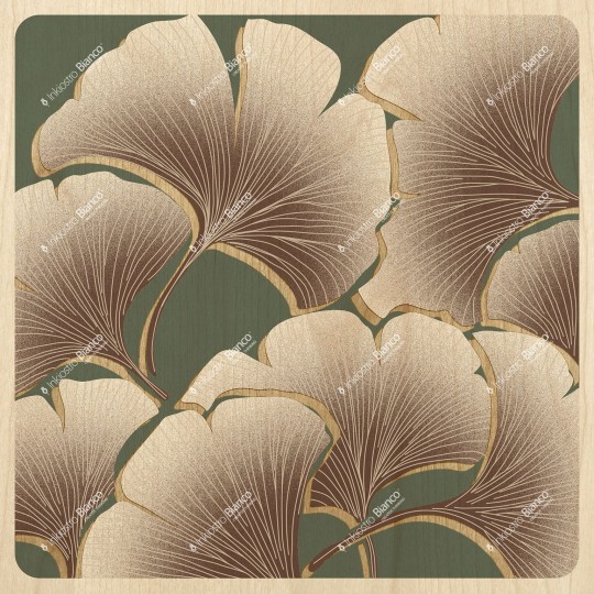 Inkiostro Bianco INKANOE24C2M3LD White Paper Biloba - panel w roślinny wzór