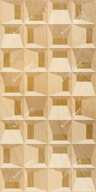 Inkiostro Bianco INKLEOB24C1M1LD White Paper Blocks - panel w geometryczny i trójwymiarowy motyw