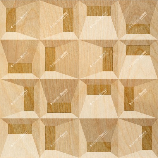 Inkiostro Bianco INKLEOB24C1M2LD White Paper Blocks - panel w geometryczny i trójwymiarowy motyw