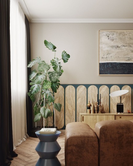 Inkiostro Bianco INKAUEL24C1M2LD White Paper Leafage - panel w rośliny