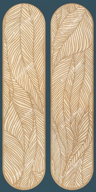 Inkiostro Bianco INKAUEL24C2M1LD White Paper Leafage - panel w rośliny