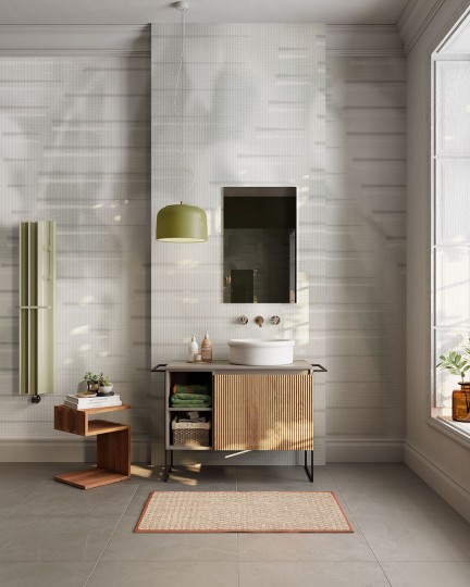 Inkiostro Bianco INKDFRR2401 White Paper Riflessi - mural w paski