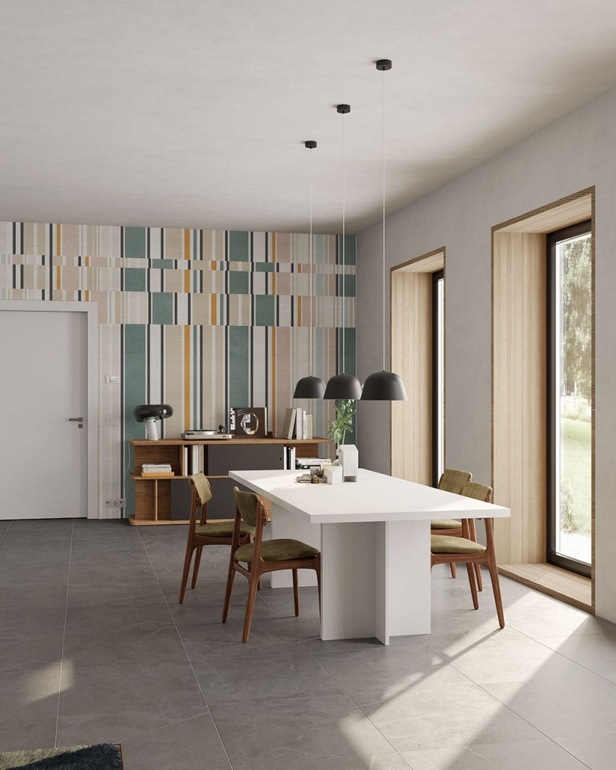 Inkiostro Bianco INKTRSA2403 White Paper Austin - mural w paski