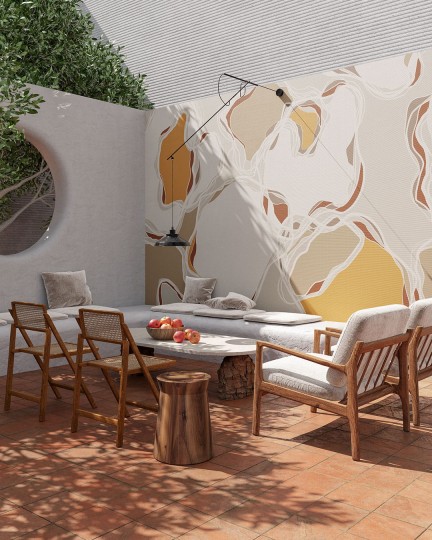 Inkiostro Bianco INKTMRM2402MI White Paper Formitex - mural w abstrakcyjnym stylu
