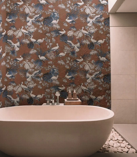 Wallcolors TAP-7942 Basic Storks Red - mural w bociany