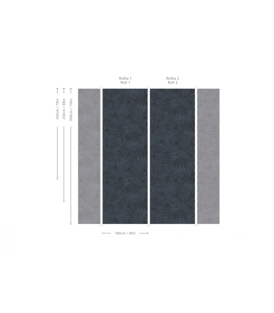 Wallcolors TAP-6156 Basic Leaves Composition - mural w liście