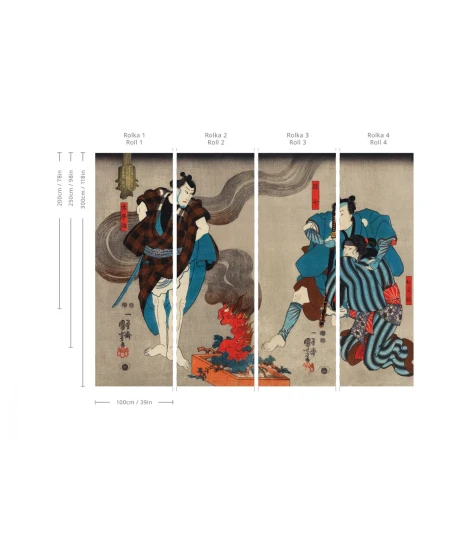Wallcolors TAP-8914 Bushido Samurai Serenity - mural w motyw samuraja