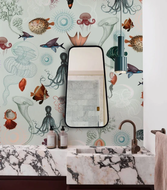 Wallcolors TAP-9002 Animals Kingdom Underwater World Light - mural w morski motyw