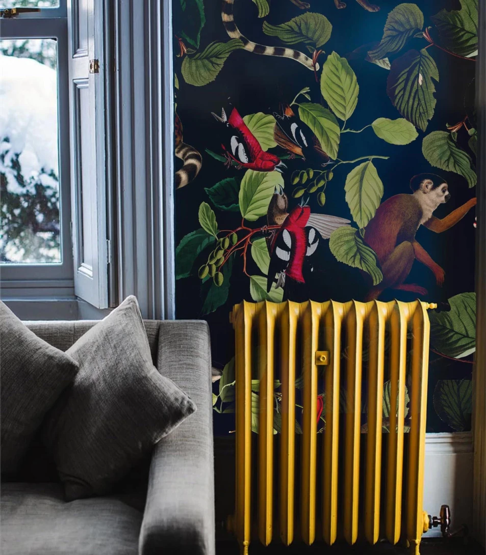 Wallcolors TAP-7670 Animals Kingdom The Jungle Book Black - mural w roślinny motyw i zwierzęta