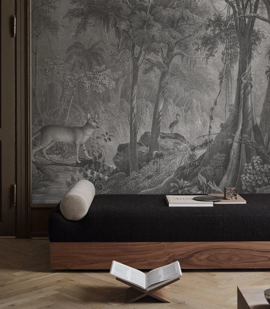 Wallcolors TAP-7773 Animals Kingdom Jungle Cat - mural w krajobraz roślinny i dzikie koty