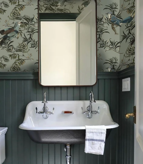 Wallcolors TAP-7171 Animals Kingdom Birds In Garden - mural w roślinny motyw i ptaki