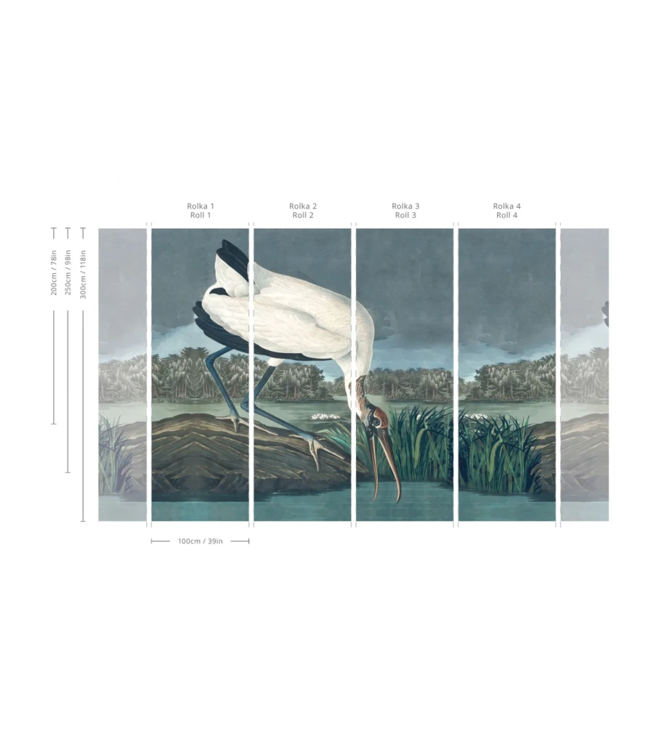 Wallcolors TAP-8054 Animals Kingdom Stork - mural z bocianem