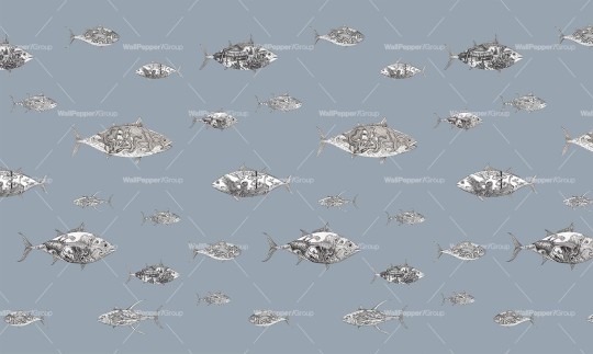 Wallpepper RC-04-B Riccardo Capuzzo Legendary tunas - mural w ryby
