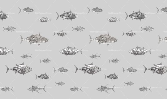 Wallpepper RC-04-C Riccardo Capuzzo Legendary tunas - mural w ryby