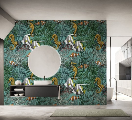 Wallpepper RC-09-A Riccardo Capuzzo Coral reef - mural w koniki wodne i rośliny