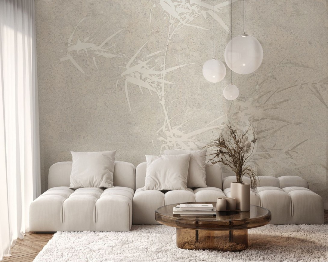 Muance MU15005 Edition 5 Lush Harmony Hues - minimalistyczny mural w abstrakcyjny wzór