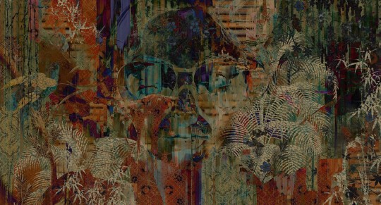 Muance MU15002 Edition 5 Lush Dreamy Dusk - mural w abstrakcyjny roślinny wzór