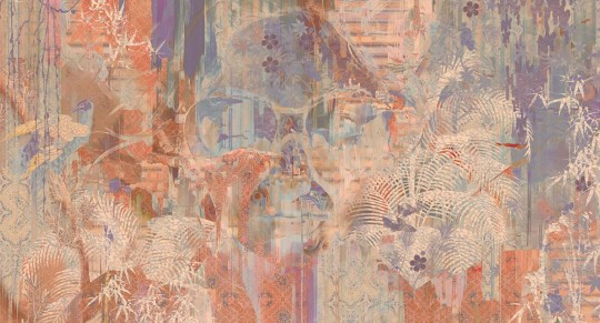 Muance MU15003 Edition 5 Lush Dreamy Dusk - mural w abstrakcyjny roślinny wzór