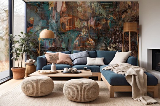 Muance MU15003 Edition 5 Lush Dreamy Dusk - mural w abstrakcyjny roślinny wzór