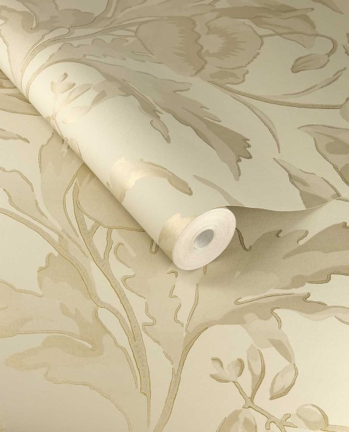 Eijffinger 340132 Gilded - tapeta w liście i kwiaty z metalicznym efektem