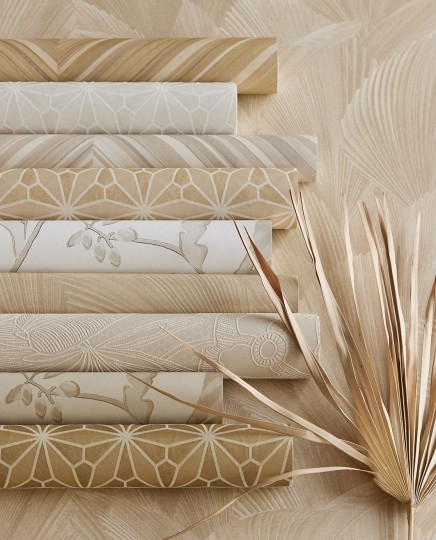 Eijffinger 340120 Gilded - tapeta w roślinny motyw w stylu art deco