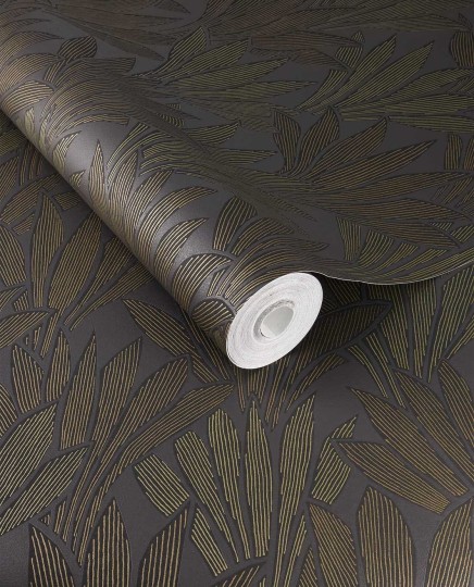 Eijffinger 340154 Gilded - tapeta w roślinny motyw w stylu art deco