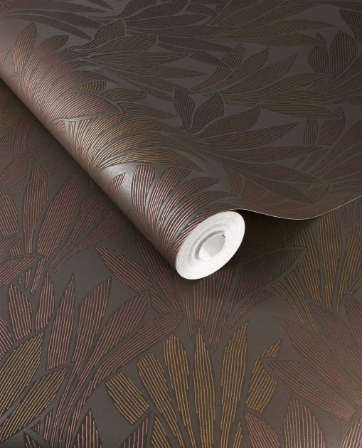 Eijffinger 340155 Gilded - tapeta w roślinny motyw w stylu art deco