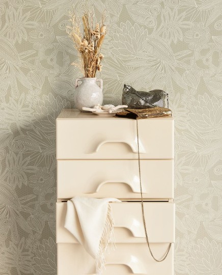Eijffinger 340113 Gilded - tapeta w roślinny motyw