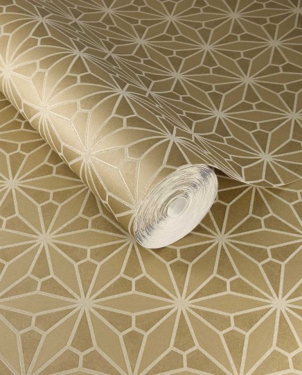 Eijffinger 340142 Gilded - tapeta w kwiaty w stylu art deco