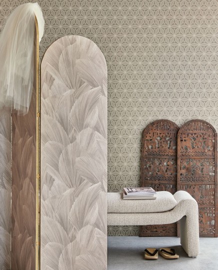 Eijffinger 340143 Gilded - tapeta w kwiaty w stylu art deco