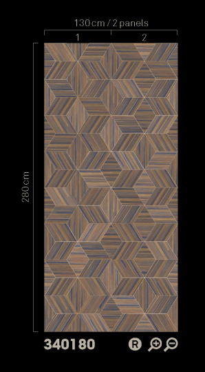 Eijffinger 340180 Gilded - mural w geometryczny wzór