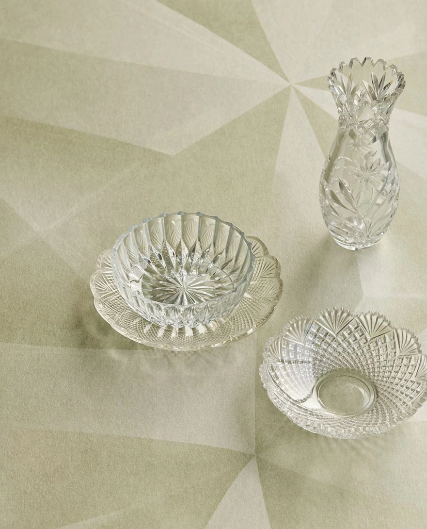 Eijffinger 340188 Gilded - mural w geometryczny wzór z trójwymiarowym efektem