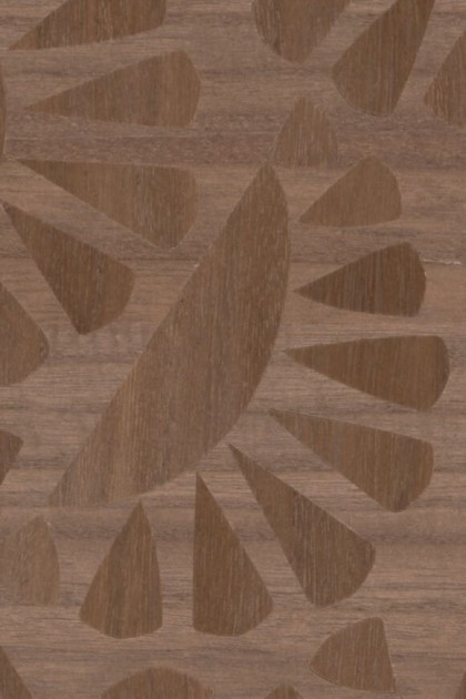 Arte MO5061 Moooi Wallcovering Green House Woodblock Beetle Flora Walnut - tapeta imitująca drewniany fornir