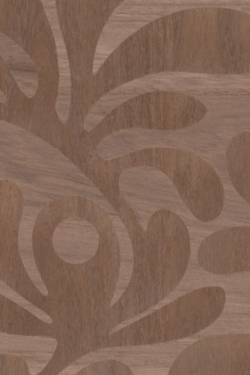 Arte MO5021 Moooi Wallcovering Green House Woodblock Beetle Fern Walnut - tapeta imitująca drewniany fornir