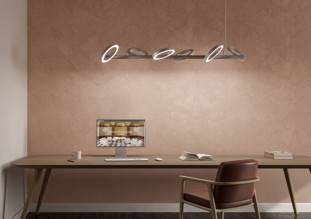 Arte MO5043 Moooi Wallcovering Green House Techno Bee Sand - tapeta z efektem mory